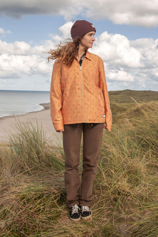 Orange space upcycled jacket