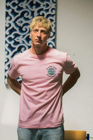 Make life Pleasant pink tee