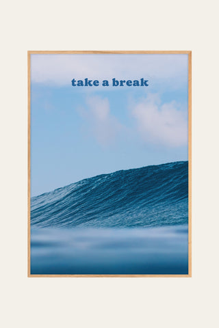 Take a break wave poster