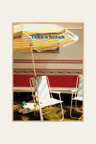 Take a break chair poster