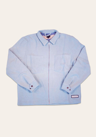 Light blue upcycled thy jacket