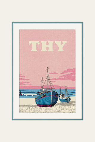 Vorupør beach poster