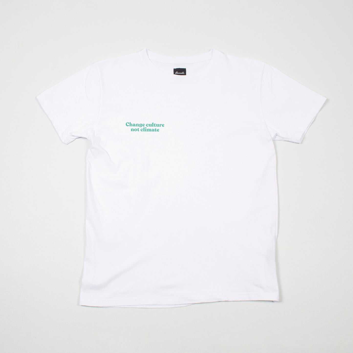 Change culture not climate white tee