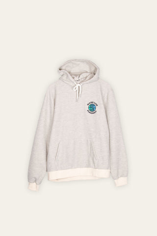 Grey white details deadstock hoodie