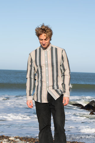 My kind of stripes upcycled shirt