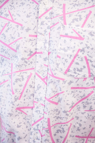 Pink drizzle upcycled shirt