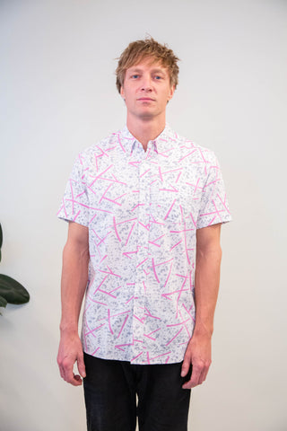 Pink drizzle upcycled shirt