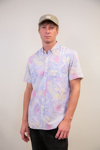 Watercolor upcycled shirt