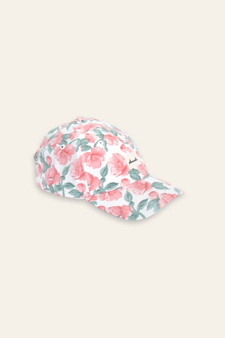 Roses upcycled cap