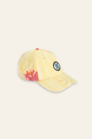 Lemon drop upcycled cap