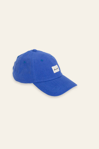 Classic blue upcycled cap