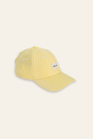 Breezy yellow upcycled cap