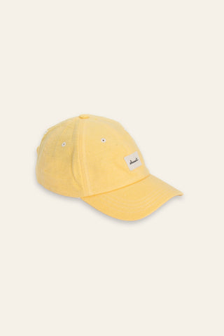 Soft and yellow upcycled cap