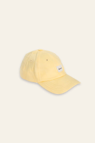 Checkered yellow upcycled cap