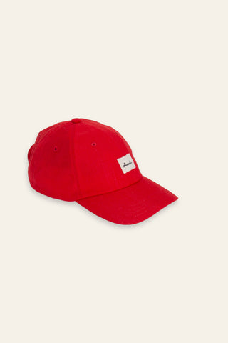 Such a red upcycled cap