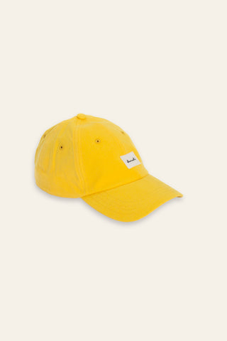 Warm yellow upcycled cap