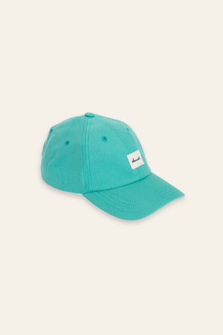 Turquoise green upcycled cap