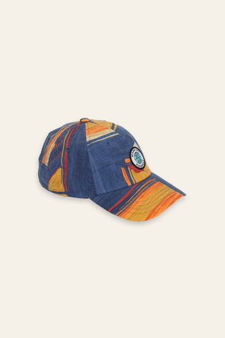 Ocean sunset upcycled cap