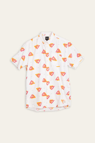 Retro triangle upcycled shirt