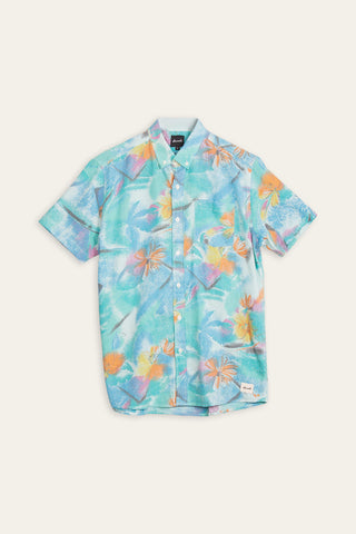 Tropical feels upcycled shirt