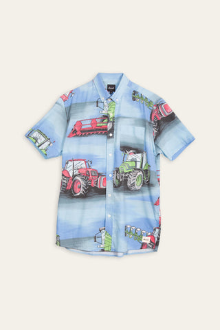 Tractor upcycled shirt
