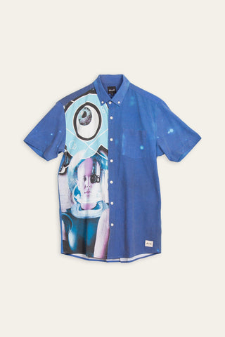 Aqua upcycled shirt