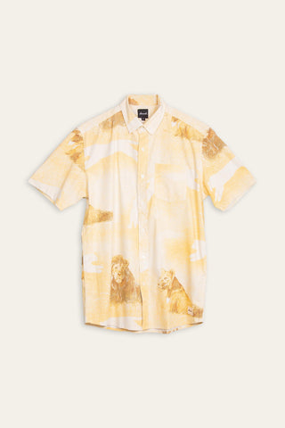 Lions savanna upcycled shirt