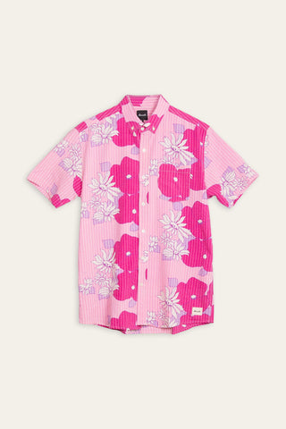 Pink garden upcycled shirt
