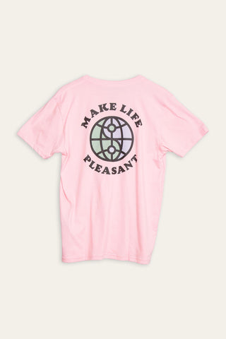 Make life Pleasant pink tee
