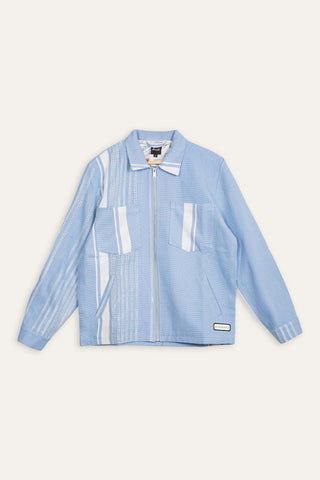 Blue ocean upcycled jacket