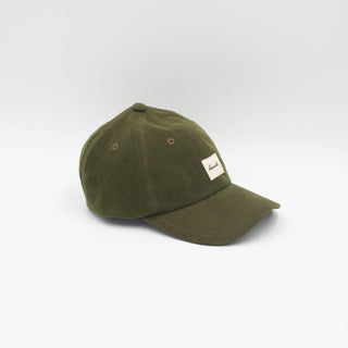 Forrest green velour upcycled cap