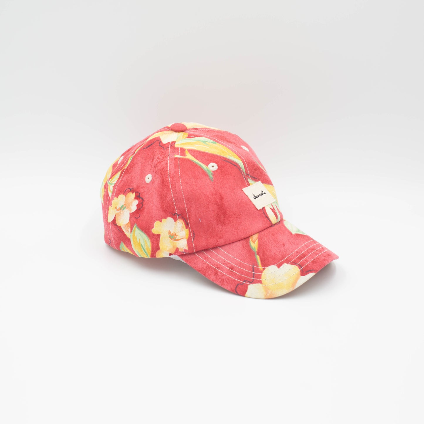 Hawaii flowers upcycled cap