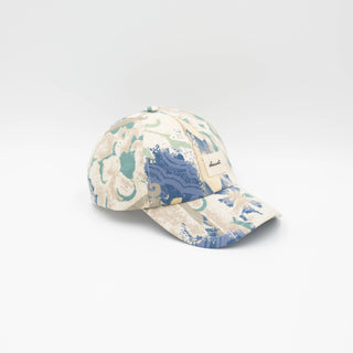 Ocean graphics upcycled cap