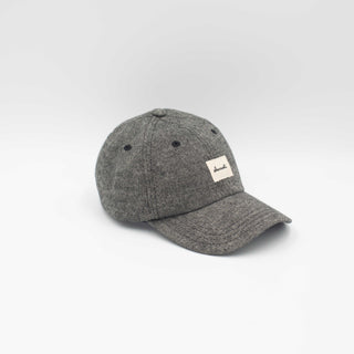 Deep grey upcycled cap