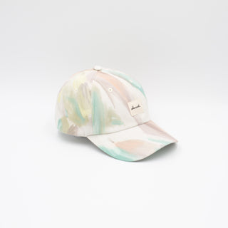 Faded sky upcycled cap