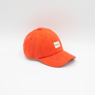 Orange feeling upcycled cap