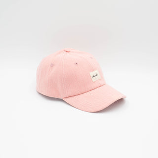 Pink salmon upcycled cap