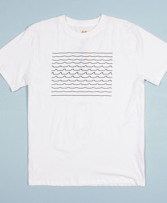 Waves white tee