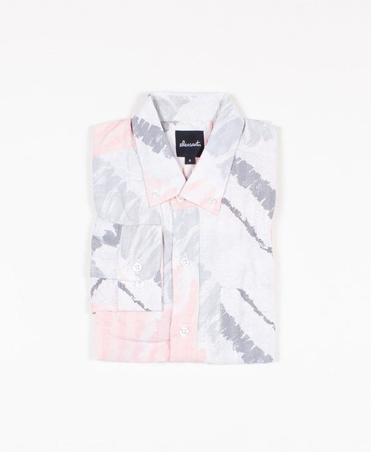 Winter slopes upcycled shirt