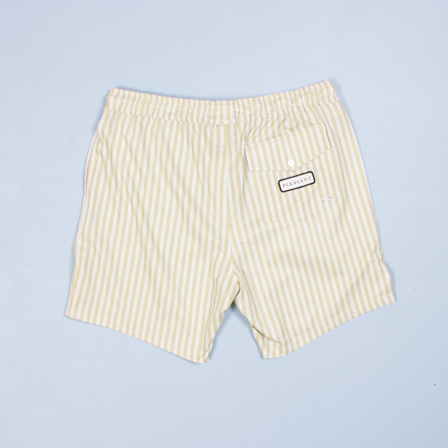 Yellow stripes swim shorts