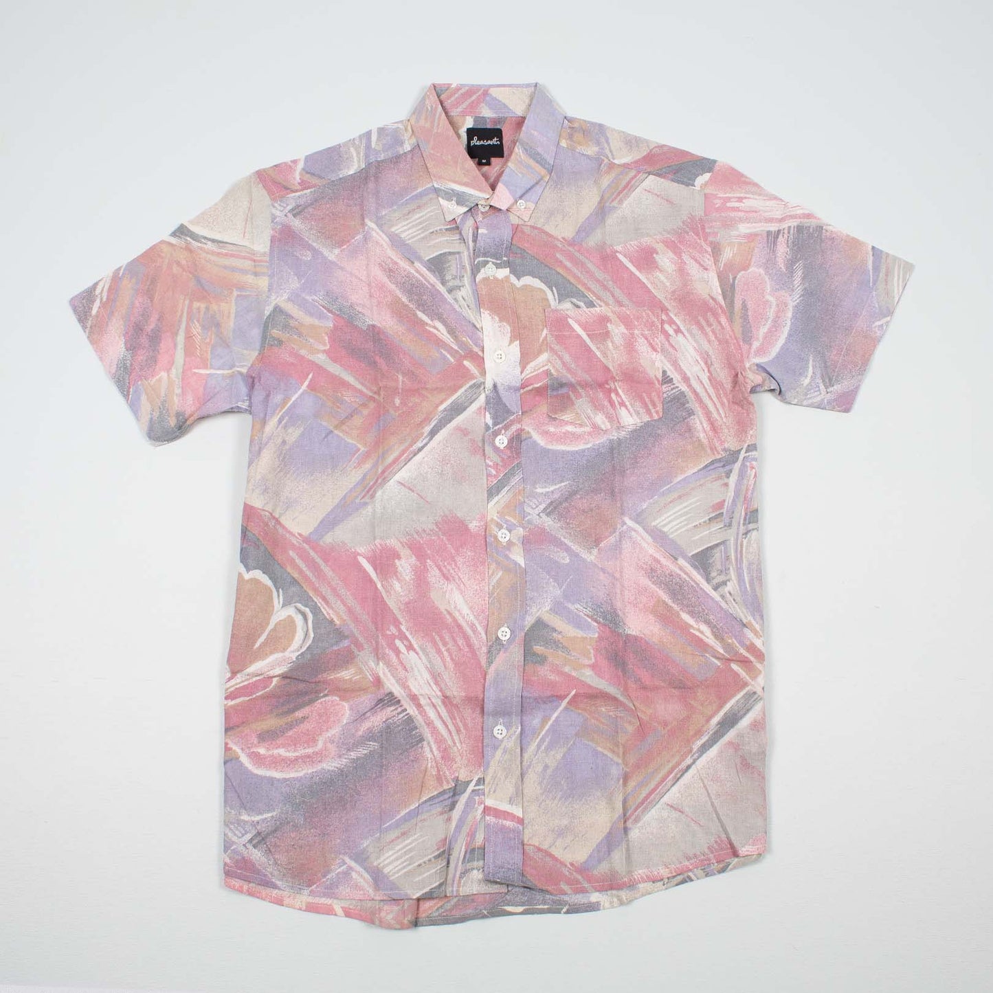 Abstract pastel upcycled shirt