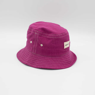 Red wine upcycled bucket hat