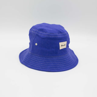 Royal blue upcycled bucket hat