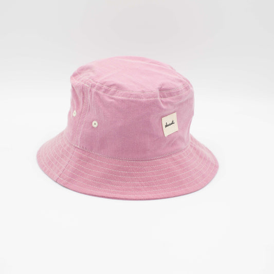 Raspberry upcycled bucket hat