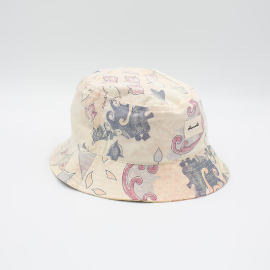 Bright leaves upcycled bucket hat