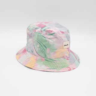Watercolour day upcycled bucket hat