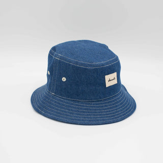 Full denim upcycled bucket hat
