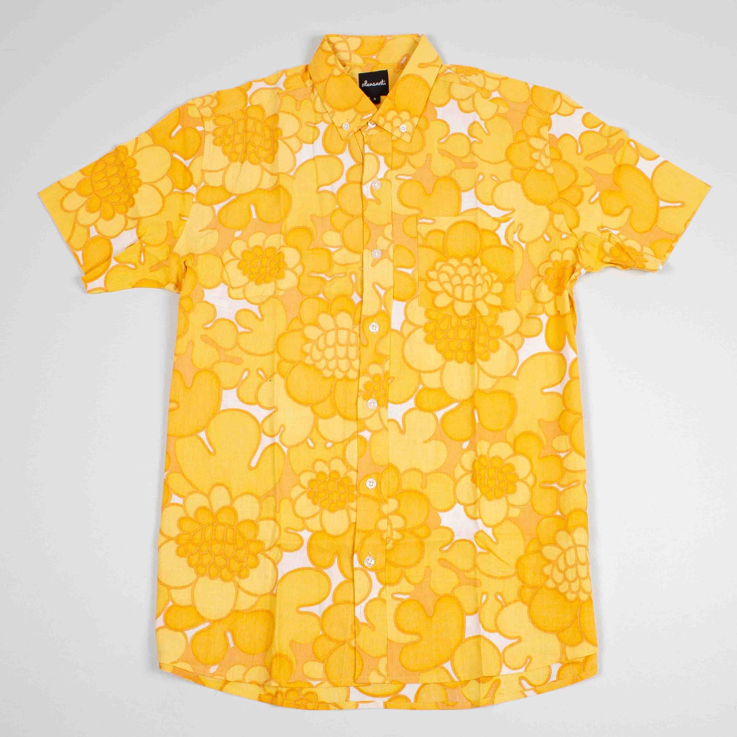 1970 flower upcycled shirt