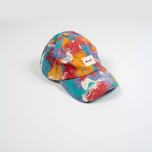 Multicolor upcycled cap